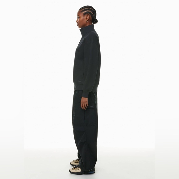 Aritzia Tna Cozy Fleece Boyfriend 1/4 Zip Sweatshirt - Picture 3 of 7